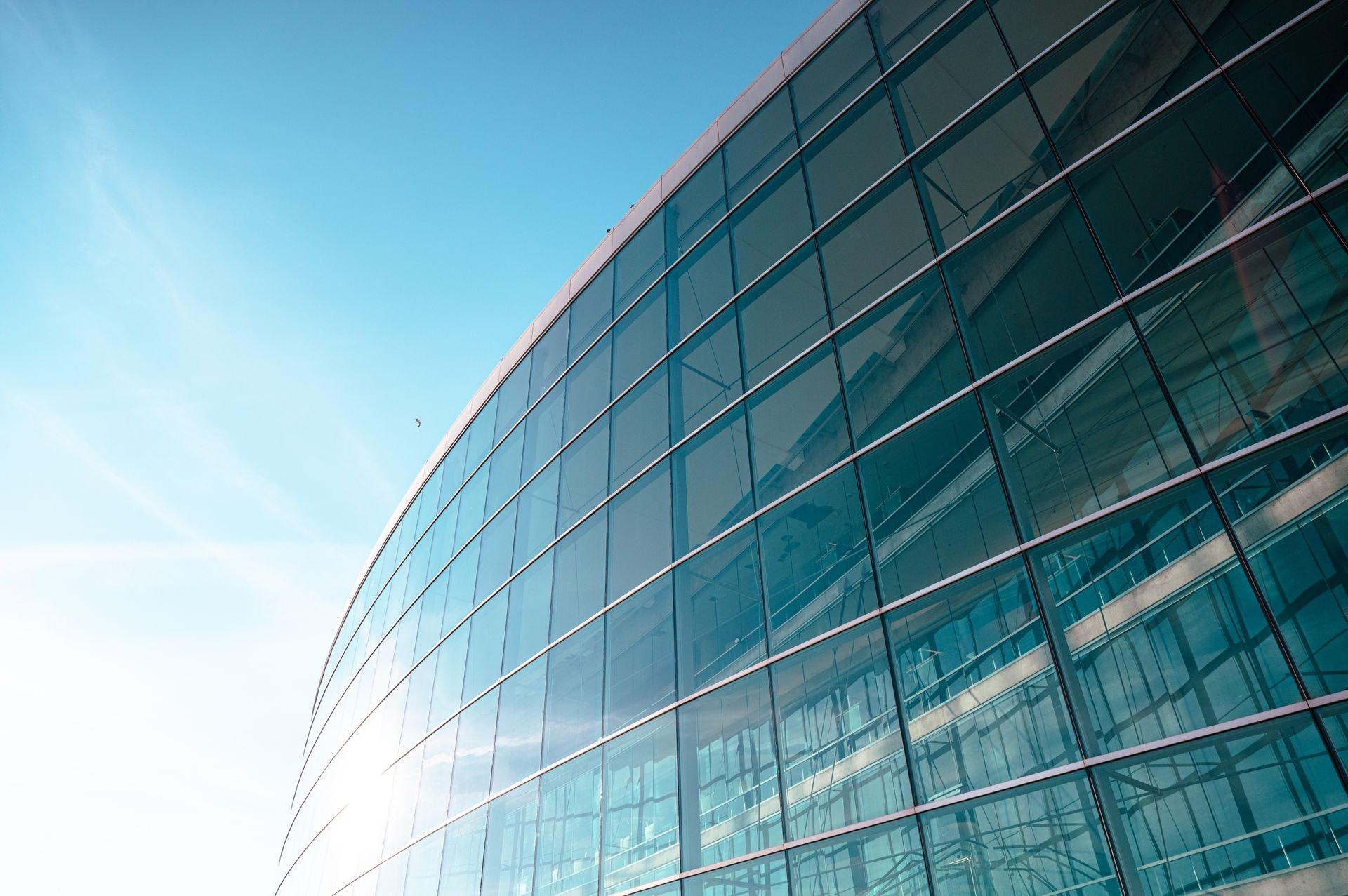 Modern glass commercial office building in Dubai maintained by Velion building maintenance teams