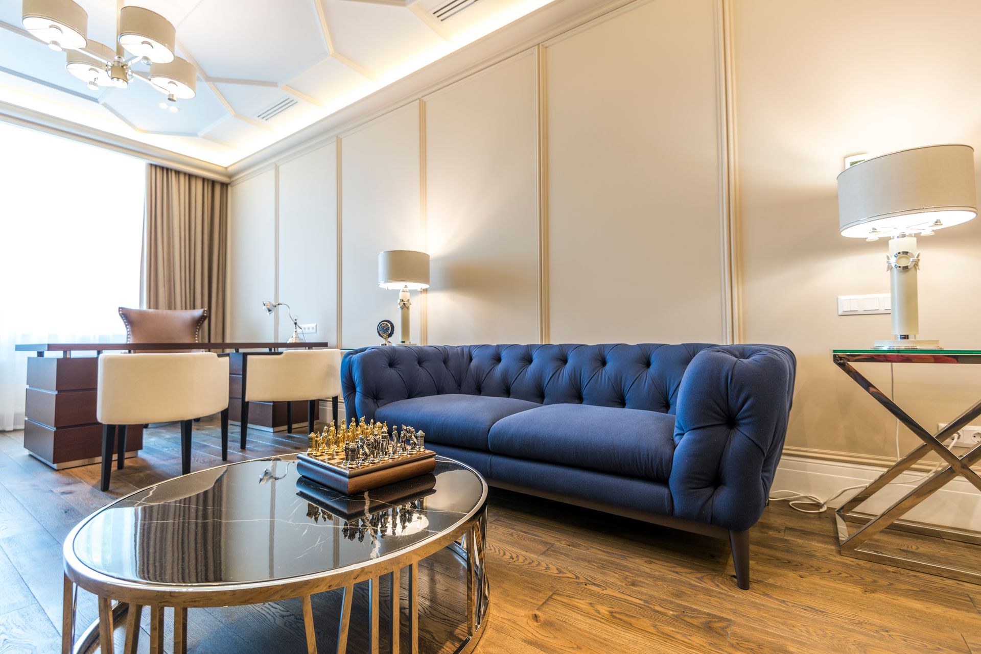 Bright modern interior demonstrating consistent colour and professional finishing